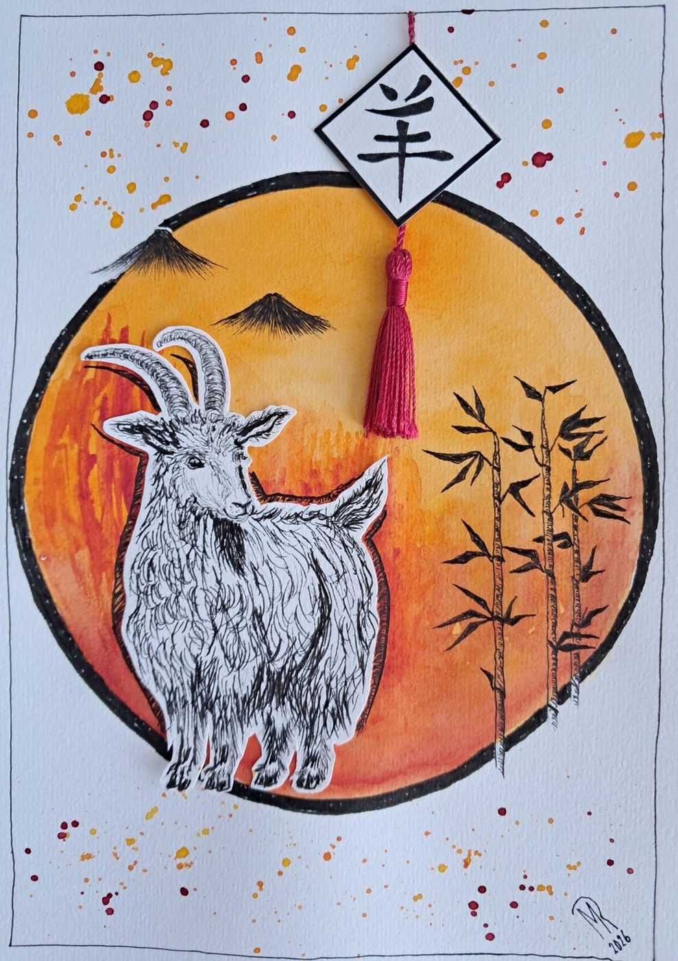 „Feuer-Ziege“ von Monika Runge
